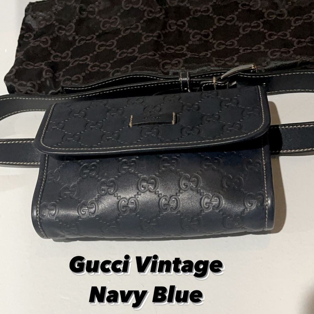 Vintage Gucci Navy Blue